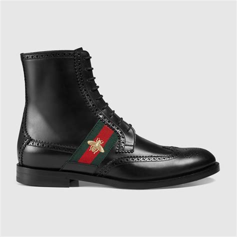 gucci leather boots mens|gucci ankle boots on sale.